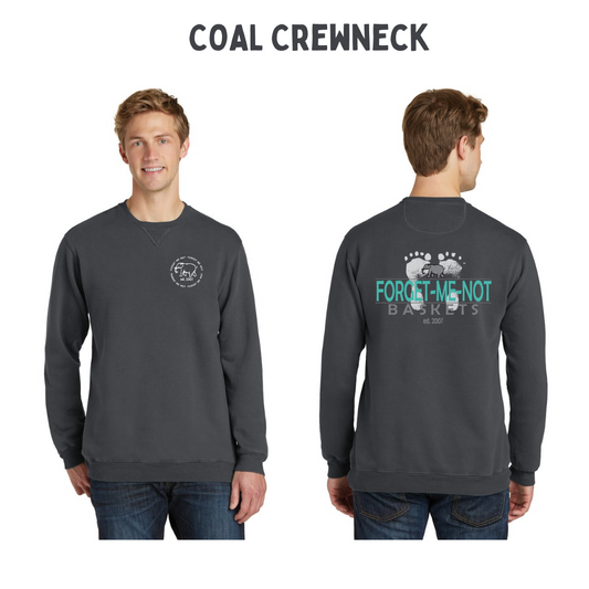 Forget-Me-Not Coal Crewneck/Hoodie