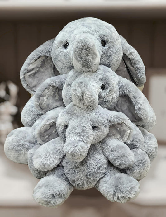 Forget-Me-Not Snuggle Family of Elephants