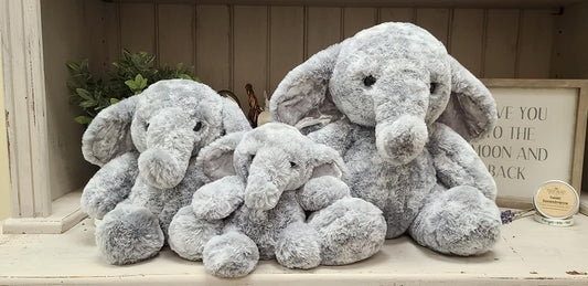 Forget-Me-Not Snuggle Family of Elephants