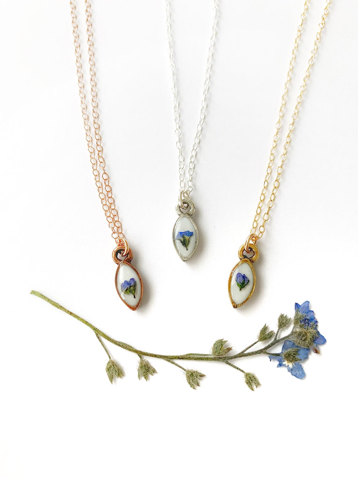 Dainty Forget-Me-Not Necklace